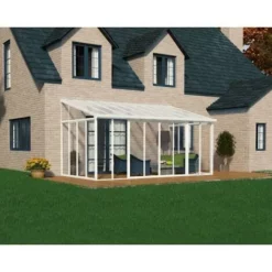 Grosses soldes ? CHALET & JARDIN Palram - Canopia | Véranda SanRemo 3X5.6 Blanche ✨