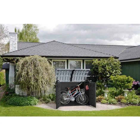 Offres ? Chalet & Jardin Grand Coffre De Jardin - 2000L - Noir - 177 X 113 X 134 Cm ? 2 Offres ? Chalet & Jardin Grand Coffre De Jardin - 2000L - Noir - 177 X 113 X 134 Cm ? – Image 2