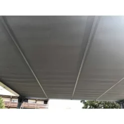 Nouveau ? Chalet & Jardin TOIT TERRASSE ALU - Couv'terrasse® E STORE- 9M² - GRIS ? -JARDIN Soldes Boutique 17418007 3