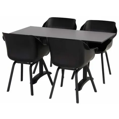 Meilleure affaire ? Chalet & Jardin Lot De 2 - Chaises SOPHIE Element Armchair - Noir ? 2 Meilleure affaire ? Chalet & Jardin Lot De 2 - Chaises SOPHIE Element Armchair - Noir ? – Image 2