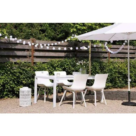 Sortie ? Chalet & Jardin Lot De 2 - Chaises SOPHIE Element Dining - Blanc ? 2 Sortie ? Chalet & Jardin Lot De 2 - Chaises SOPHIE Element Dining - Blanc ? – Image 2