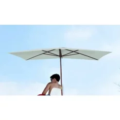 Meilleure vente ? Chalet & Jardin Parasol Rectangulaire OLERON - Gris ? -JARDIN Soldes Boutique 27644990 3