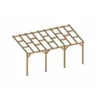 Remise ? CHALET & JARDIN Toit Couv'Terrasse® En Bois 3x5,5 M - Sans Toit Polycarbonate ? -JARDIN Soldes Boutique 28589131 1