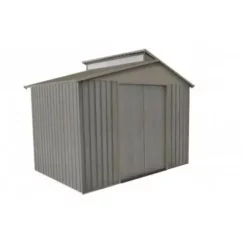 Promo ? CHALET & JARDIN Abri De Jardin En Métal Aspect BOIS VIEILLI - 5,4 M² ?