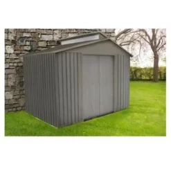 Promo ? CHALET & JARDIN Abri De Jardin En Métal Aspect BOIS VIEILLI - 5,4 M² ? -JARDIN Soldes Boutique 28589163 4