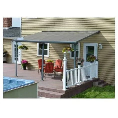 De gros ⌛ CHALET & JARDIN Toit Terrasse FERIA 3 X 4 - Gris ? 3 De gros ⌛ CHALET & JARDIN Toit Terrasse FERIA 3 X 4 - Gris ? – Image 3