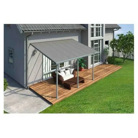 De gros ⌛ CHALET & JARDIN Toit Terrasse FERIA 3 X 4 - Gris ? 4 De gros ⌛ CHALET & JARDIN Toit Terrasse FERIA 3 X 4 - Gris ? – Image 4