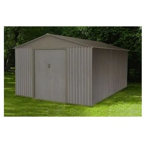 Le moins cher ? CHALET & JARDIN Abri En Métal Aspect BOIS VIEILLI - 13,5 M² ? 3 Le moins cher ? CHALET & JARDIN Abri En Métal Aspect BOIS VIEILLI - 13,5 M² ? – Image 3