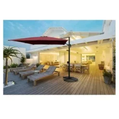 Meilleure vente ⌛ CHALET & JARDIN Parasol BEAUSOLEIL® 3X3 - Bordeaux ? -JARDIN Soldes Boutique 28589726 3
