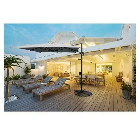 Meilleure affaire ? CHALET & JARDIN Parasol BEAUSOLEIL® 3X3 - Gris ❤️ 2 Meilleure affaire ? CHALET & JARDIN Parasol BEAUSOLEIL® 3X3 - Gris ❤️ – Image 2