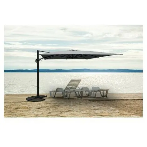 Meilleure affaire ? CHALET & JARDIN Parasol BEAUSOLEIL® 3X3 - Gris ❤️ 3 Meilleure affaire ? CHALET & JARDIN Parasol BEAUSOLEIL® 3X3 - Gris ❤️ – Image 3
