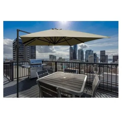 Meilleure affaire ? CHALET & JARDIN Parasol BEAUSOLEIL® 3X3- Taupe ? 4 Meilleure affaire ? CHALET & JARDIN Parasol BEAUSOLEIL® 3X3- Taupe ? – Image 4