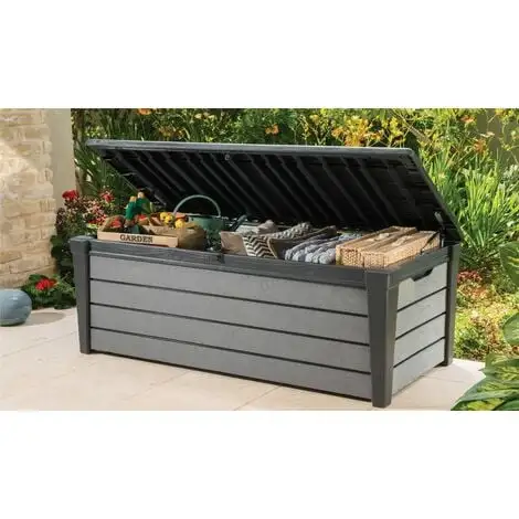Top 10 ? Chalet & Jardin Coffre-Banc De Jardin BROSSIUM - 455L - 145 X 70 X 60 Cm - Gris ? 1 Top 10 ? Chalet & Jardin Coffre-Banc De Jardin BROSSIUM - 455L - 145 X 70 X 60 Cm - Gris ?