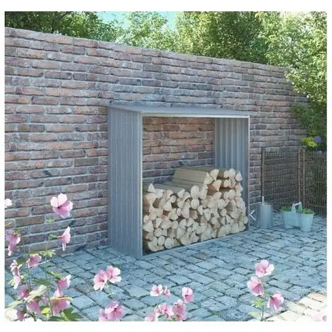 Le moins cher ? CHALET & JARDIN Bûcher Métal Aspect Bois Vieilli - 1,37 M² ? 2 Le moins cher ? CHALET & JARDIN Bûcher Métal Aspect Bois Vieilli - 1,37 M² ? – Image 2