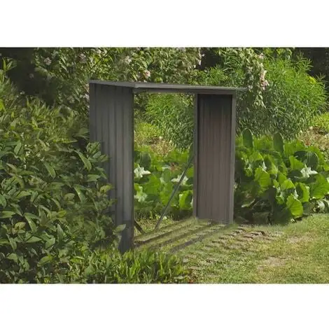 Le moins cher ? CHALET & JARDIN Bûcher Métal Aspect Bois Vieilli - 1,37 M² ? 4 Le moins cher ? CHALET & JARDIN Bûcher Métal Aspect Bois Vieilli - 1,37 M² ? – Image 4