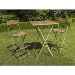 Remise ? CHALET & JARDIN Ensemble Haut En Robinier - MANGE DEBOUT âš