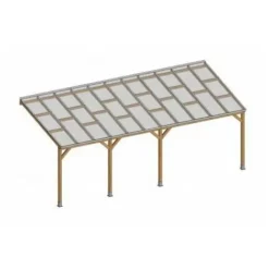 Les meilleures critiques de ? CHALET & JARDIN Toit Couv'Terrasse® En Bois 3x6,8 M - Avec Toit Polycarbonate ?