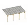 Bon marché ? CHALET & JARDIN Toit Couv'Terrasse® En Bois 3x5,5 M - Avec Toit Polycarbonate ? -JARDIN Soldes Boutique 35962062 1