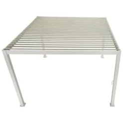 Remise ? Chalet & Jardin Pergola Bioclimatique Autoportée Ombréa® 3,6 X 3,6 M - Blanc ?