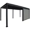 Tout neuf ? Chalet & Jardin Store Latéral Pour Pergola Bioclimatique Ombréa® Largeur 4 M - Anthracite ? -JARDIN Soldes Boutique 52879378 1