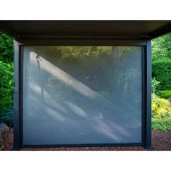 Tout neuf ? Chalet & Jardin Store Latéral Pour Pergola Bioclimatique Ombréa® Largeur 4 M - Anthracite ? -JARDIN Soldes Boutique 52879378 3