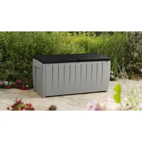 Tout neuf ? Chalet & Jardin Coffre Jardin Résine Assise Novel 340 L - Noir Et Gris ? 2 Tout neuf ? Chalet & Jardin Coffre Jardin Résine Assise Novel 340 L - Noir Et Gris ? – Image 2