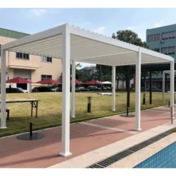 Meilleure affaire ? Chalet & Jardin Pergola Bioclimatique Autoportée Ombréa® 3 X 6 M - Blanc ? -JARDIN Soldes Boutique 52879383 4