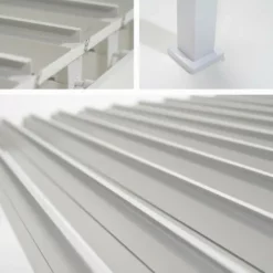 Sortie ? Chalet & Jardin Pergola Bioclimatique Adossée Ombréa® 3 X 3 M - Blanc ? -JARDIN Soldes Boutique 52879388 4