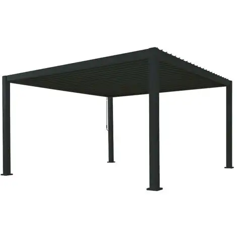 Sortie ? Chalet & Jardin Pergola Bioclimatique Ombréa® 3 X 4 M + Store 4 M - Anthracite ❤️ 1 Sortie ? Chalet & Jardin Pergola Bioclimatique Ombréa® 3 X 4 M + Store 4 M - Anthracite ❤️