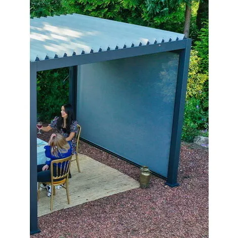 Sortie ? Chalet & Jardin Pergola Bioclimatique Ombréa® 3 X 4 M + Store 4 M - Anthracite ❤️ 2 Sortie ? Chalet & Jardin Pergola Bioclimatique Ombréa® 3 X 4 M + Store 4 M - Anthracite ❤️ – Image 2