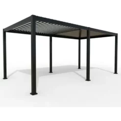 Nouveau ? Chalet & Jardin Pergola Bioclimatique Autoportée Ombréa® 3 X 6 M - Anthracite ?