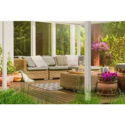 Tout neuf ? Chalet & Jardin Pergola Bioclimatique Ombréa® 3 X 4 M + Store 4 M - Blanc ? -JARDIN Soldes Boutique 52879399 3