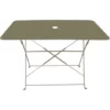 Nouveau ⌛ Chalet & Jardin Table Rectangulaire D'extérieur Pliante Bistro En Acier - Taupe ? -JARDIN Soldes Boutique 53697754 1