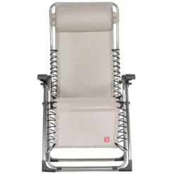 De gros ? Chalet & Jardin Fauteuil De Détente D'extérieur Pliant Et Pivotant Movida En Aluminium - Taupe ?