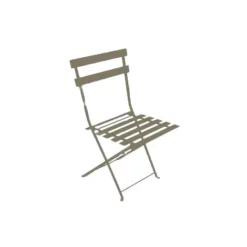 Sortie ? Chalet & Jardin Lot De 2 De Chaises De Jardin Pliantes Bistrot En Acier - Taupe ?