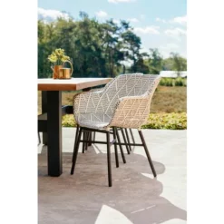 Budget ? Chalet & Jardin Chaise Delphine Dining En Résine Wicker Tressé - Diamond ✨ -JARDIN Soldes Boutique 53697877 4