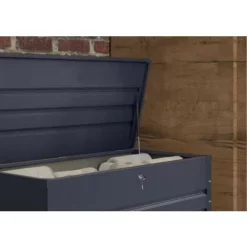 Meilleure vente ? Chalet & Jardin Coffre De Jardin En Métal 400l - Verrouillable à Clé - Gris Anthracite ? -JARDIN Soldes Boutique 53697886 4