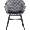 Tout neuf ? Chalet & Jardin Chaise Delphine Dining En Résine Wicker Tressé - Noir/Blanc ❤️ -JARDIN Soldes Boutique 53697887 1