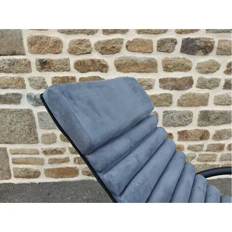 Remise ? CHALET & JARDIN Bain De Soleil à Bascule Swing Luxe MONACO ? Gris ? 2 Remise ? CHALET & JARDIN Bain De Soleil à Bascule Swing Luxe MONACO ? Gris ? – Image 2