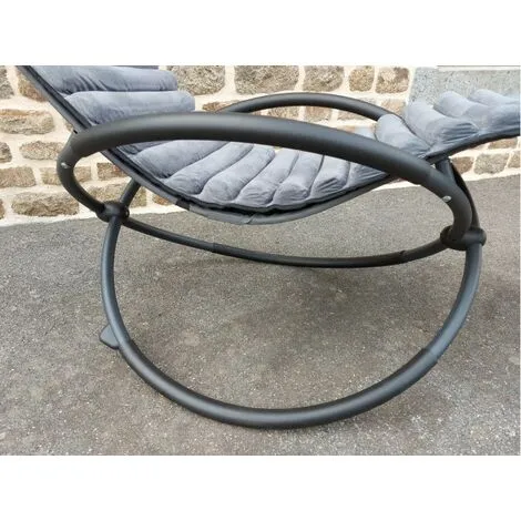 Remise ? CHALET & JARDIN Bain De Soleil à Bascule Swing Luxe MONACO ? Gris ? 4 Remise ? CHALET & JARDIN Bain De Soleil à Bascule Swing Luxe MONACO ? Gris ? – Image 4