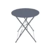 Promo ? CHALET & JARDIN Table De Jardin Pliante Ronde Bistrot - Gris ? -JARDIN Soldes Boutique 54671699 1