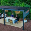 Vente flash ? Chalet & Jardin Store Latéral Pour Pergola Bioclimatique Ombréa® 3 M - Anthracite ⭐