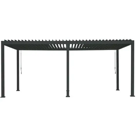 Sortie ? Chalet & Jardin Pergola Bioclimatique Ombréa® 3 X 6 M + 2 Stores 3 M - Anthracite ? 1 Sortie ? Chalet & Jardin Pergola Bioclimatique Ombréa® 3 X 6 M + 2 Stores 3 M - Anthracite ?