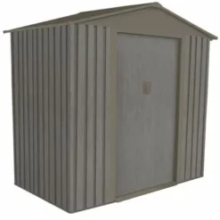 Remise âïž Chalet & Jardin Abri Jardin Métal - Aspect BOIS VIEILLI 64 - 2,43 M²- GRIS ?
