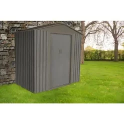 Remise ✔️ Chalet & Jardin Abri Jardin Métal - Aspect BOIS VIEILLI 64 - 2,43 M²- GRIS ? -JARDIN Soldes Boutique 6300575 3