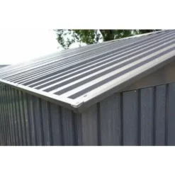 Remise ✔️ Chalet & Jardin Abri Jardin Métal - Aspect BOIS VIEILLI 64 - 2,43 M²- GRIS ? -JARDIN Soldes Boutique 6300575 5