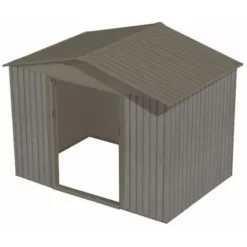 Sortie ? Chalet & Jardin Abri Jardin Métal - Aspect BOIS VIEILLI 86 - 4,72 M²- GRIS ? -JARDIN Soldes Boutique 6300576 3