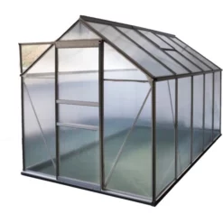 Tout neuf ⭐ Chalet & Jardin Serre Jardin Polycarbonate - DIAMANT 106 - 5,9M² - GRIS ?