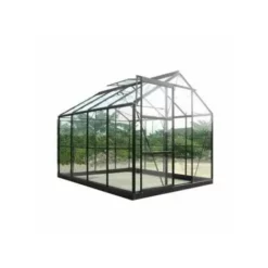 Vente flash ? CHALET & JARDIN Serre De Jardin En Verre Trempé SEKURIT 4 Mm + Base - 8,9 M² ?