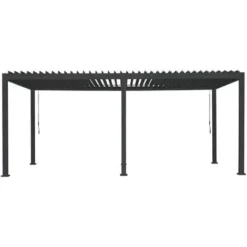 Meilleure affaire ? Chalet & Jardin Pergola Bioclimatique Anthracite Alu Acier 3 X 6 M ?